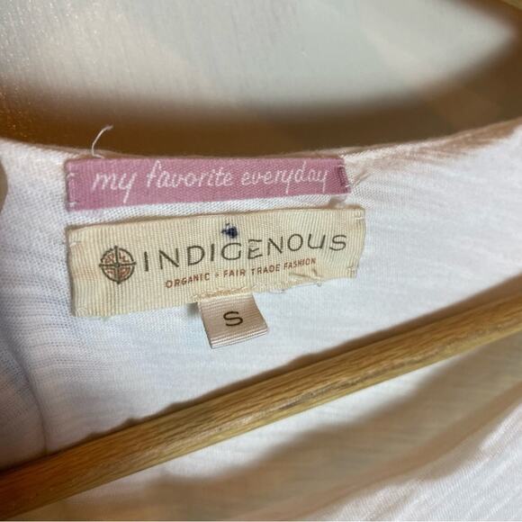 Indigenous My Favorite Everyday White Ruched Dress - Small - Picture 3 of 6